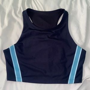 Navy Blue Workout Top